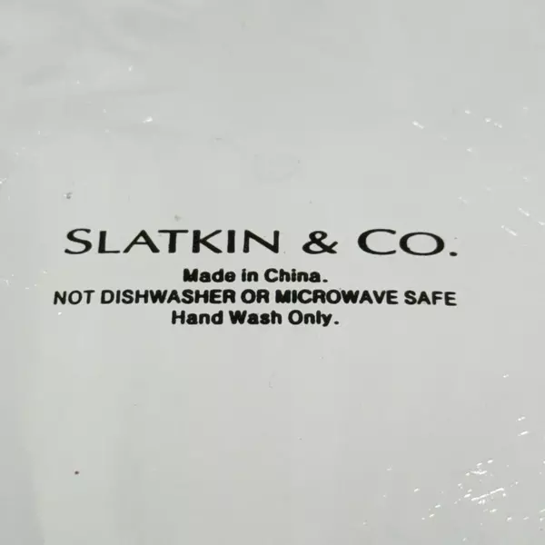 Slatkin & Co Silver Acorn-Shaped Ceramic Bowl 10.5" Pre-Owned Elegant Decor