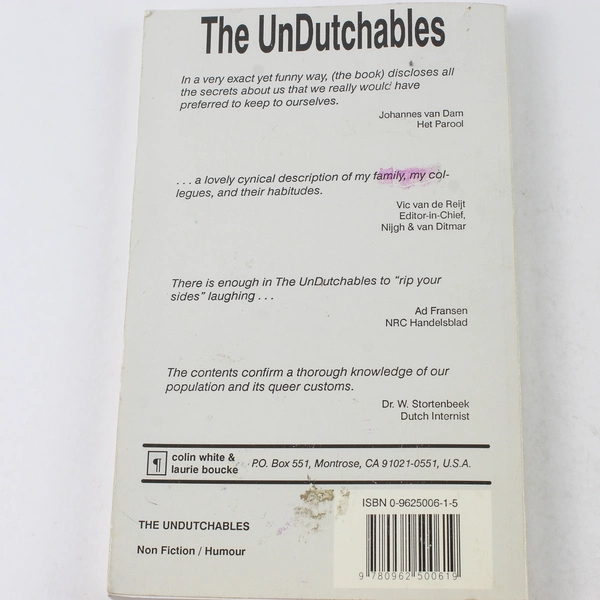 The UnDutchables by Boucke & White 1991 Paperback - Good Condition