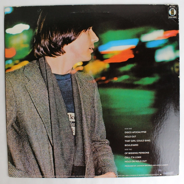Jackson Browne Hold Out Asylum Records Pop Rock Vinyl 1980