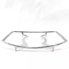 Corning Metal Casserole Dish Holder P-10-M-1 Silver Tone 13" Long