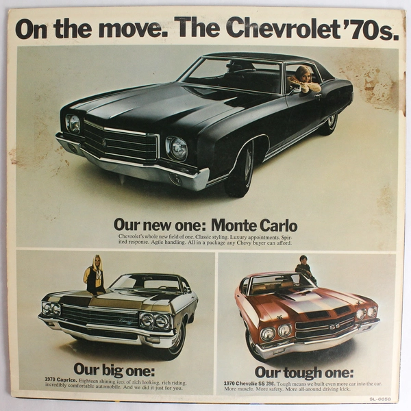 On The Move The Chevrolet 70's Vinyl LP Special Collectors Album 1969