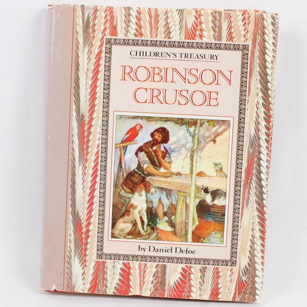 Robinson Crusoe by Daniel Defoe 1990 Hardcover Dust Jacket Printed in Norway