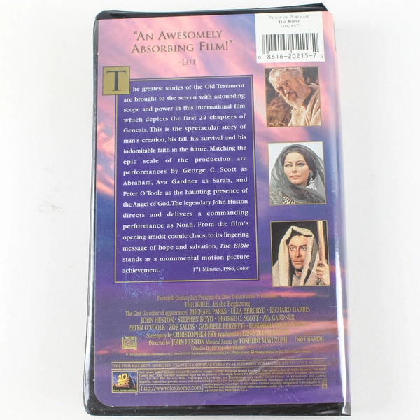 The Bible In the Beginning VHS Tape Video 1997 Sealed New