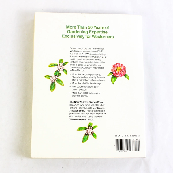 New Western Garden Book by Sunset 1986 Paperback Tenth Printing