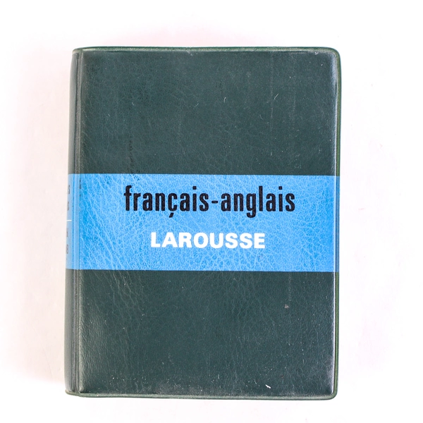 Français-Anglais Librarie Larousse 1941 Petite Dictionary Vinyl Cover