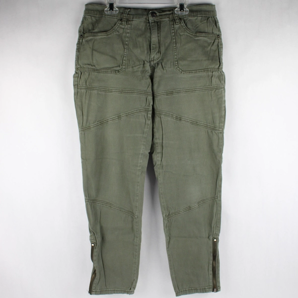 American BAZI Fitted Cargo Pant, Women's 13 Cotton Stretch Green