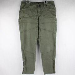 American BAZI Fitted Cargo Pant, Women's 13 Cotton Stretch Green