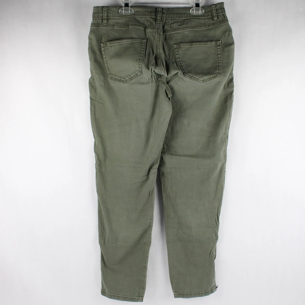 American BAZI Fitted Cargo Pant, Women's 13 Cotton Stretch Green