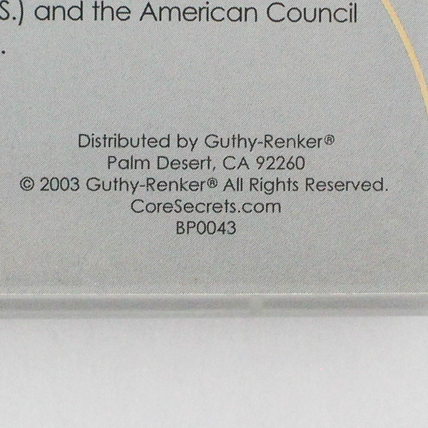 Gunnar Peterson's Core Secrets Give Me 20 FUN-damentals DVD 2003