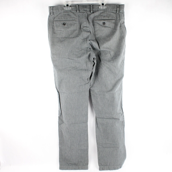 Banana Republic Kentfield Pants Men's 34W x 34L Med Grey Heather 100% Cotton