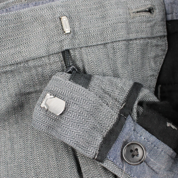 Banana Republic Kentfield Pants Men's 34W x 34L Med Grey Heather 100% Cotton