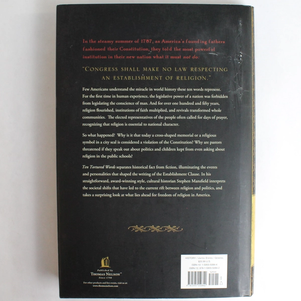 Ten Tortured Words By Stephen Mansfield 2007 Paperback