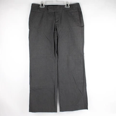 Banana Republic Jackson Pants Women's 10 Petite Dark Gray Cotton Stretch Blend