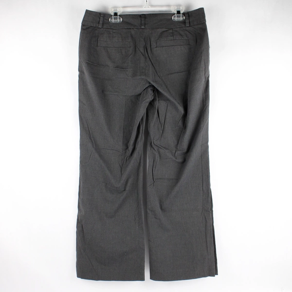 Banana Republic Jackson Pants Women's 10 Petite Dark Gray Cotton Stretch Blend