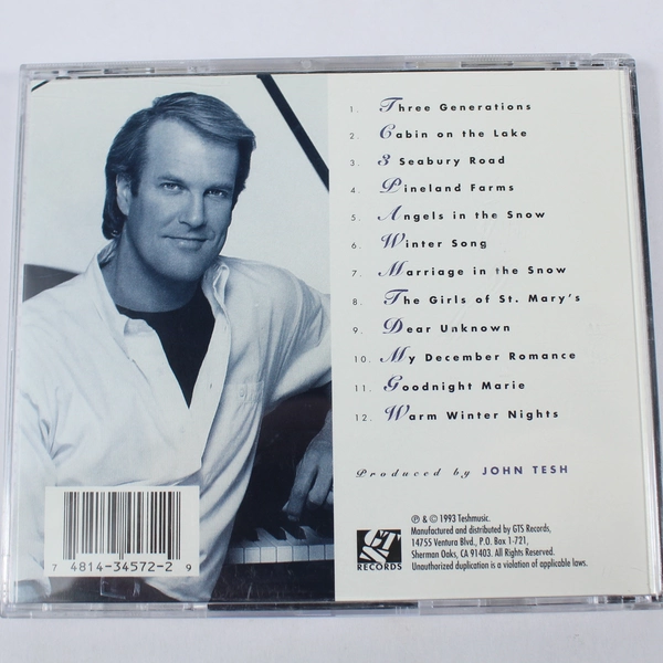 John Tesh Winter Song CD 1993 GTS Records Instrumental Relaxing Music