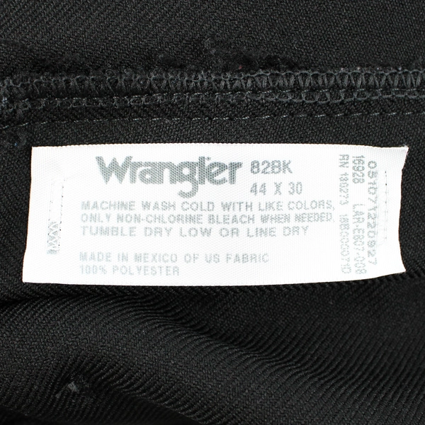 Wrangler Rancher Dress Jeans Twill Pants Men's 44W x 30L Black 82BK