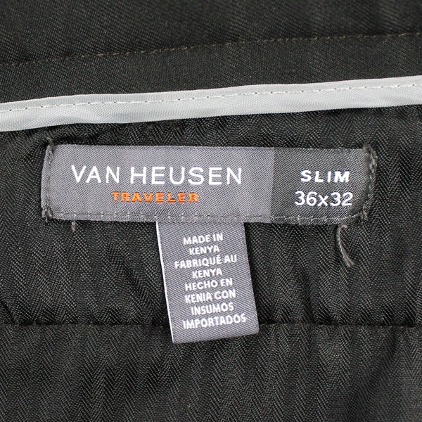 Van Heuseun Traveler Pants Men's 36W x 32L Slim Black