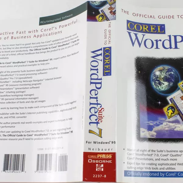 Corel WordPerfect Suite 7 by Alan Neibauer 1996 Paperback Good Condition