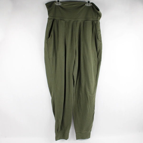 Old Navy Women's Active Green Leggings Stretchy Size Medium with Pockets