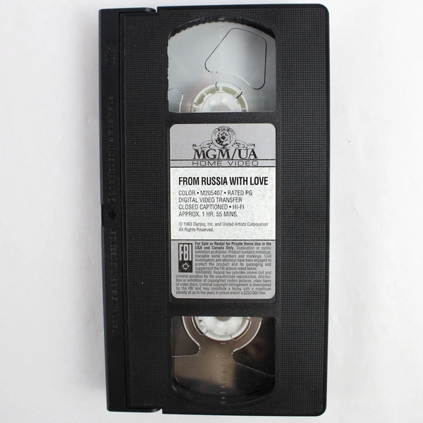 From Russia With Love 1995 VHS Tape United Artists MGM/UA Home Video
