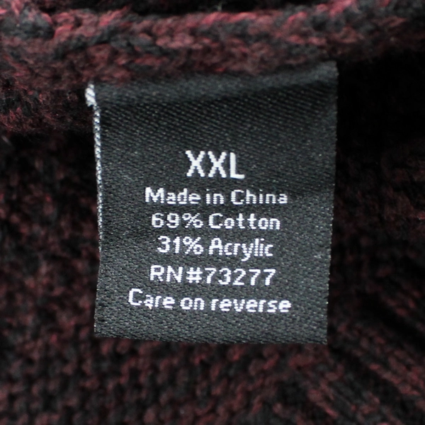 APT 9 Snap Front Cardigan Sweater Men's XXL Dark Brick