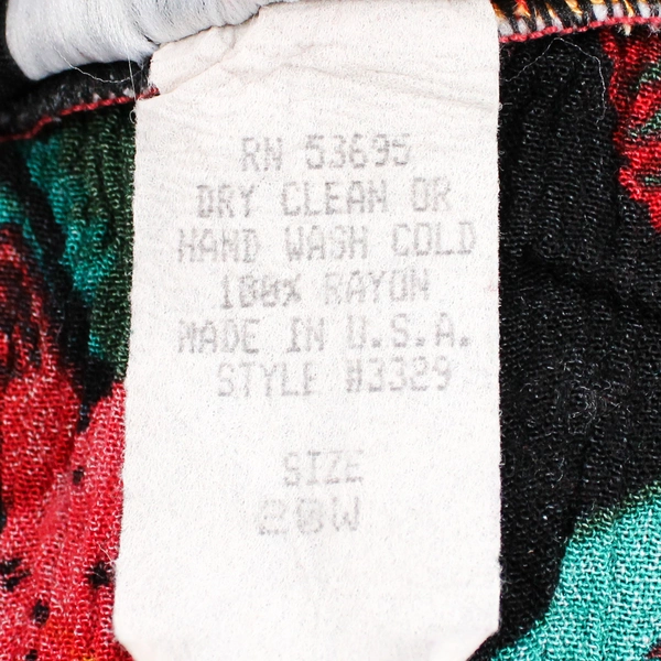 Pheobe Women's 20W Black Capri Leggings Floral Stretchy