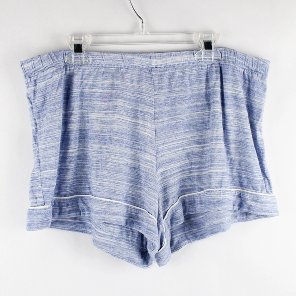 Nordstrom Lingerie Women's 2 Piece M Pajama Set Light Blue Shorts & Short Sleeve