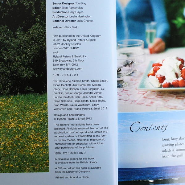 Summer Days and Balmy Nights Mediterranean Food Cookbook 2012 Hardcover