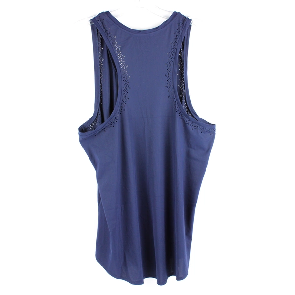 Banana Republic Sleeveless Racer Back Tank Top Women's Large Granite Blue Basic
