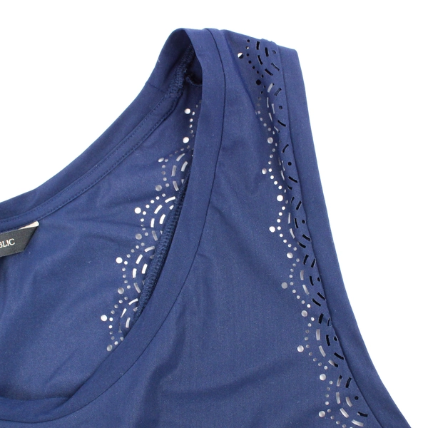 Banana Republic Sleeveless Racer Back Tank Top Women's Large Granite Blue Basic