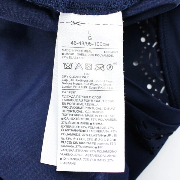 Banana Republic Sleeveless Racer Back Tank Top Women's Large Granite Blue Basic