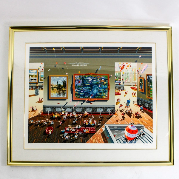 Hiro Yamagata Museum II Serigraph on Paper Hors Commerce 30/50 Framed 1988