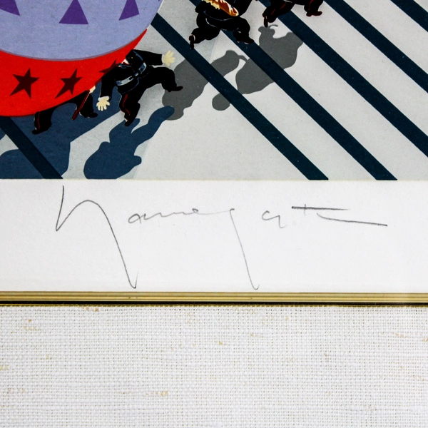 Hiro Yamagata Museum II Serigraph on Paper Hors Commerce 30/50 Framed 1988