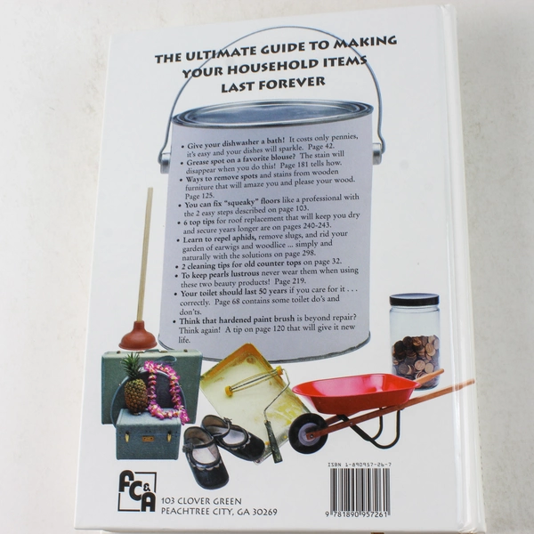 Fix It Clean It and Make It Last by FC&A 1998 Hardcover Book - Good Condition