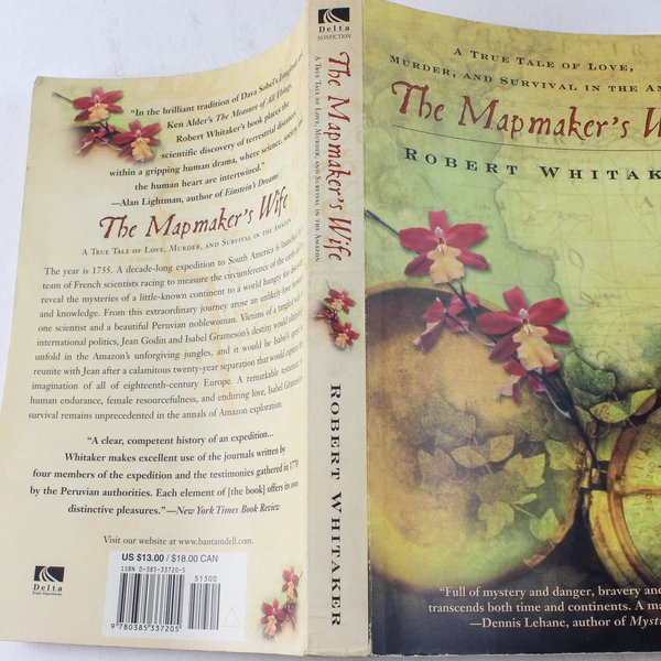 The Mapmaker's Wife by Robert Whitaker 2004 Paperback - Good Condition