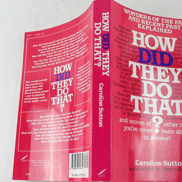 How Did They Do That? by Caroline Sutton 1985 Paperback Good Condition