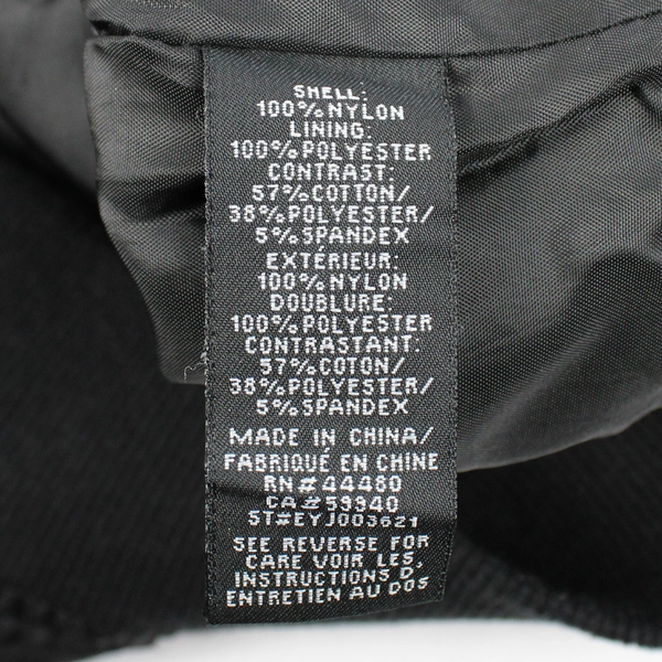 Elwood Lightweight Zip-Up Bomber Jacket, Women's Large Black Ruched