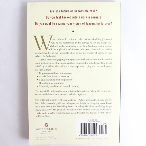 Hand Me Another Brick with Study Guide By Charles R. Swindoll 1998 PB