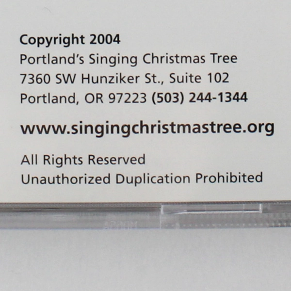 Portland's Singing Christmas Tree CD 2004 Holiday Music Pre-Owned Good Condition
