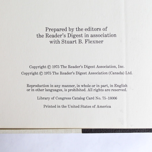 Family Word Finder Reader's Digest Editors Hardcover 1975 Edition