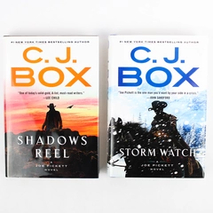 Lot Of 2 C. J. Box Books Storm Watch (2023, HC) & Shadows Reel (2022, HC)