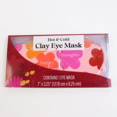 Ustyle Reusable Hot & Cold Clay Eye Mask, Red Floral Beauty