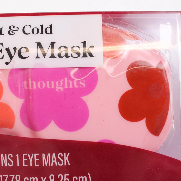 Ustyle Reusable Hot & Cold Clay Eye Mask, Red Floral Beauty