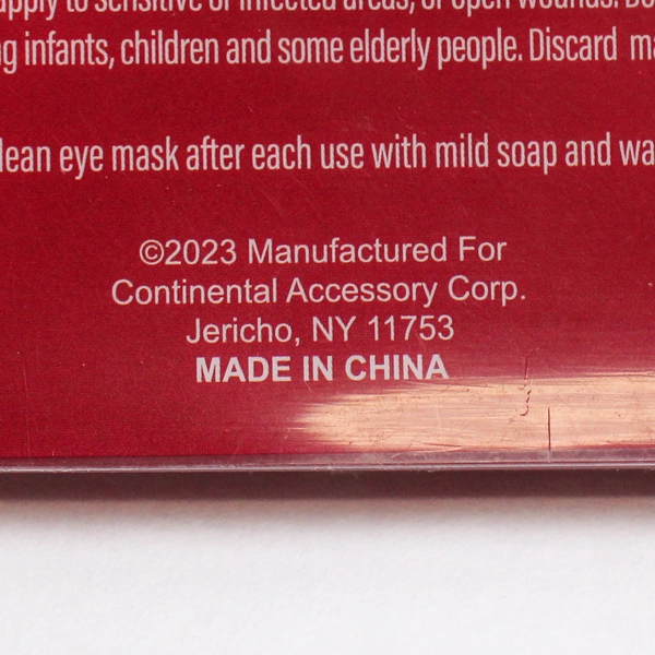 Ustyle Reusable Hot & Cold Clay Eye Mask, Red Floral Beauty