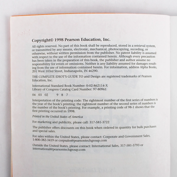 Complete Idiot's Guide Ser: Reaching for Your Goals by Jeff Davidson (1997, PB)