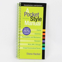 A Pocket Style Manual by Diana Hacker 2009 Spiral-Bound Paperback 5th Edition