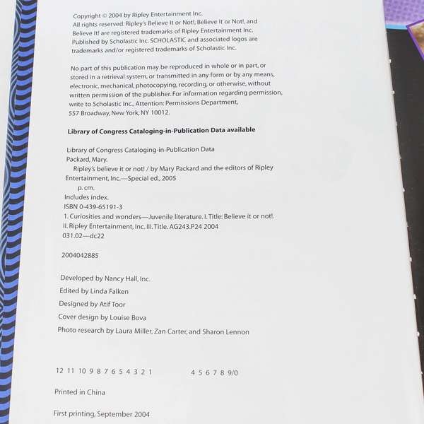 Ripley's Believe It or Not Special Edition 2004 Mary Packard 2004 Hardcover