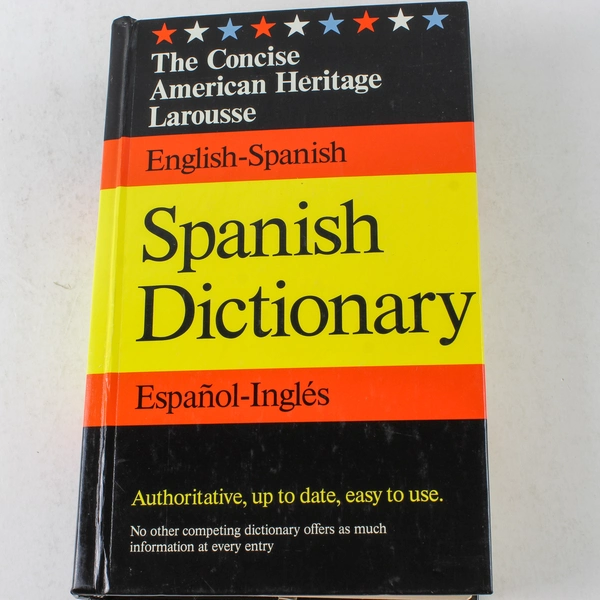 The Concise American Heritage English-Spanish Dictionary 1989 Hardcover