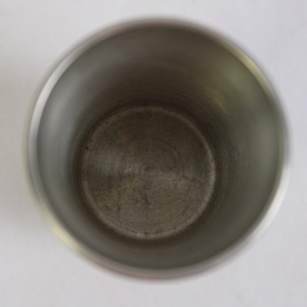 SKS ZINN 95% Pewter Der Lindenbaum Shot Glass Made in Germany 2.25 Inch