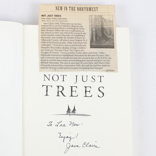 Not Just Trees by Jane Claire Dirks-Edmunds Signed Paperback 1999 1st Printing